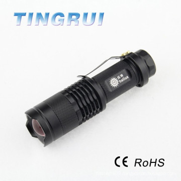 14500 battery 3W led aluminum material led flashlight